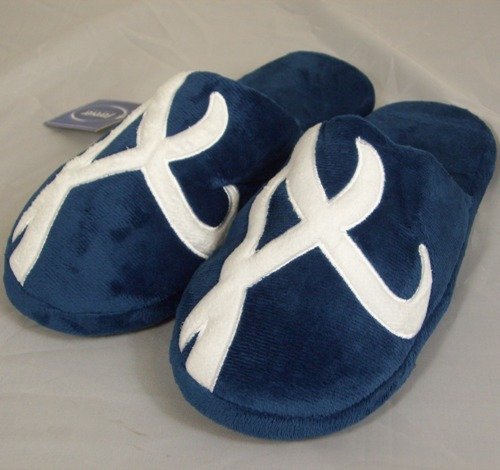 Atlanta Braves MLB Big Logo Hard Sole Slide Slippers