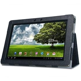 ACE(TM) Folding Cover Case with Stand for Asus Eee Pad Transformer 10.1-Inch Android Tablet (TF101) Black