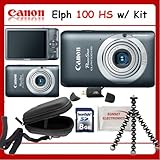 Canon Powershot 100 HS Digital ELPH Camera (Gray) w/ SSE "Gift Package" Inc ....