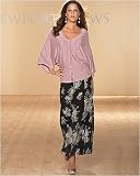 Ruffle trim blouson sweater