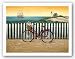 Cycle to the Beach by Lowell Herrero 16"x12" Art Print Poster