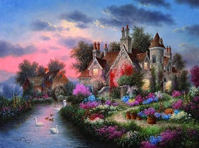 Mill Creek Manor 1000pc Jigsaw Puzzle by Dennis Lewan