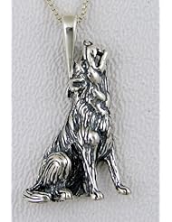 The Lone Wolf Pendant in Sterling Silver