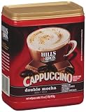 Hills Bros. Coffee Instant Cappuccino Double Mocha, 16-Ounce Jars (Pack of 6)