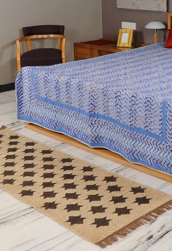 Imagen principal de Traditional Area Rug-Designer Handmade Yoga Wool Jute Mat-Modern Carpet Size 84 X 28 Inches