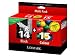 Lexmark No.14 and No.15 Twin Pack Return Program Ink Cartridges - Black and Color