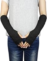 Dahlia Women's Cable Fingerless Arm Warmers Gloves