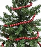 Olivia Craft Cranberry Look Burgundy & Red Wood Bead Garland Office Furniture Partitions for Christmas Tree and Holiday Decorations - Create an Old Fashion Looking Christmas Tree 9 Ft
