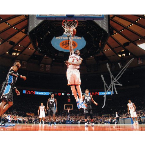 Steiner Sports NBA New York Knicks Amar'e Stoudemire White Jersey Dunk vs Orlando Horizontal 16x20 Photograph