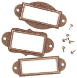 Metal Label Holders: Antique Copper