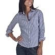 Mossimo Supply Co. Juniors Stretch Core Top - White/Blue Stripe