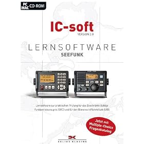 IC-soft Version 3.0, Lernsoftware Seefunk, CD-ROM Lernsoftware zur praktischen Pr�fung f�r das Beschr�nkt G�ltige Funkbetriebszeugnis (SRC) und f�r den Binnenschifffahrtsfunk (UBI) [import allemand]