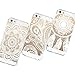 AiGoo Case for iPhone 5/5s,3pc Clear Plastic Hard Case Cover for iPhone 5 5s Henna Ojibwe Dream Catcher Ethnic Tribal Floral Flowers Pattern,With a stylus (For iPhone 5 5s)