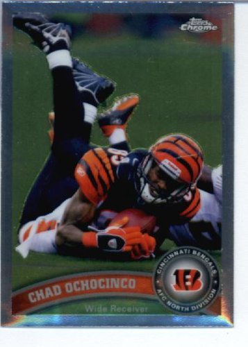 2011 Topps Chrome Football Card #TC57 Chad Ochocinco - Cincinnati Bengals- NFL Trading Card in Protective Screwdown Case!