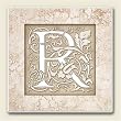 AbsorbaStone Coaster set~ Monogram Initial K ~ 4 Tile Drink Coasters ~ code 587