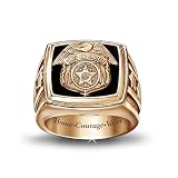Police Officer Gold Ring by The Bradford Exchange