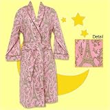 Bedhead Pink Eiffel Tower Pique Cotton Robe