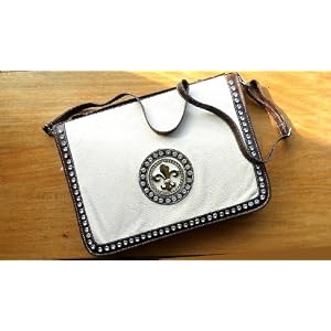 White Leather Like Portfolio Designer Fashioned for Women iPad 2 Case Cover