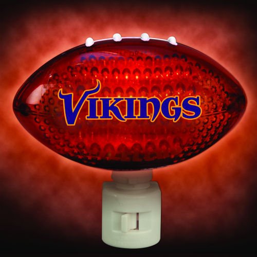 Pack of 2 NFL New Orleans Saints Football Shaped Night Lights