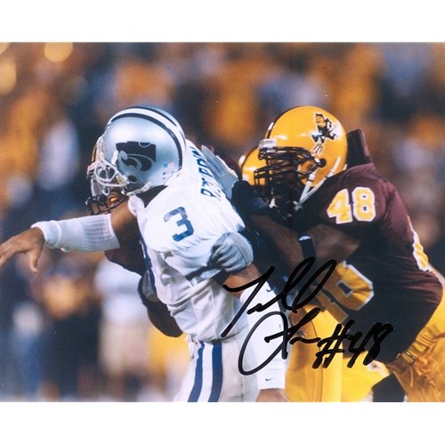 Terrell Suggs Autographed Arizona State Sun Devils (vs Kansas St) 8x10 Photo