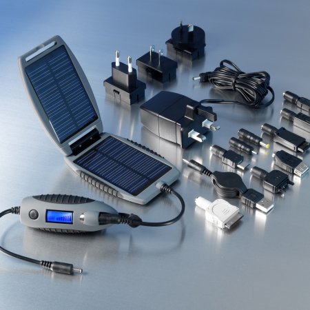 Powermonkey eXplorer - Portable Charger with Solar Slave (Grey)