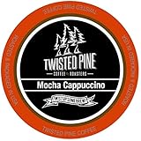Twisted Pine Mocha Cappuccino, Single-Serve Cups for Keurig K-Cup Brewers, 24 Count
