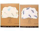 毛布ベビーシャワーやグレート保育園ギフトを受け取った2パック認定綿100％オーガニックモスリン押さえつけるソフト6層コットン (L-391)