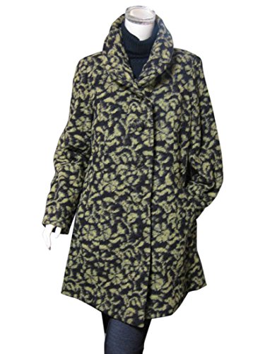 Laliberte 高級イタリア製生地使用の軽量ウールコート マスタード LLサイズ