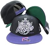 Los Angeles Kings Black Two Tone Plastic Snapback Adjustable Plastic Snap Back Hat / Cap