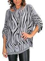 Bleu Marine Blusa Siriel (Gris)