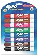 Expo Low Odor Chisel Tip Dry Erase Markers, 8 Colored Markers(80678)