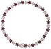 14k White Gold 7 Bracelet, w/ 1.87 Carats Round Top Light Brown Diamonds & 2.63 Carats Round Ruby Stones, 3/16 (5mm) wide