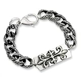 Stainless Steel Antiqued Gothic Bracelet