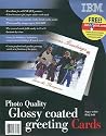 100 IBM Glossy Inkjet Photo Quality Greeting Cards with Envelopes