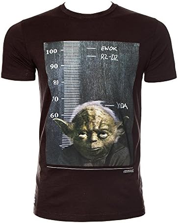 Chunk Clothing Men's Star Wars Jedi Height Chart T Shirt - Large, Brown