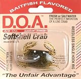 D.O.A. Weedless Softshell Crab - Golden/blk specs