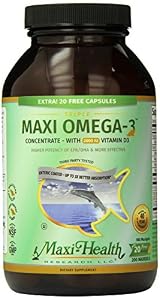 Maxi Health Triple Omega-3 Concentrate - Fish Oil - 