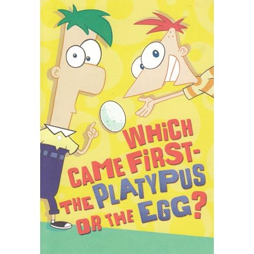 Easter Card Phineas and Ferb "Which Came Firstthe Platypus