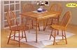Oak Finish Dining Table/Arrow Back Windsor Chair