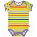 Little Miss Matched Onesie, Green Zany Dot/stripe 6-9 Months