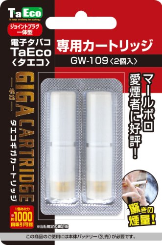 電子タバコ TaEco(タエコ)GIGA ギガカートリッジ 2個入 マールボロ愛煙者好評