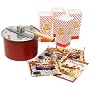The Original Whirley Pop Stovetop Popcorn Popper Theater Style Popcorn Set