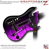 Fire Purple Skin fits Band Hero, Guitar Hero 5 & World Tour Guitars for Nin ....