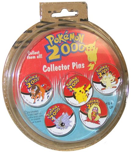 Childrens Toyshop  Toys : Pokemon 2000 Collector Pins 5 Pck We Choose Pack