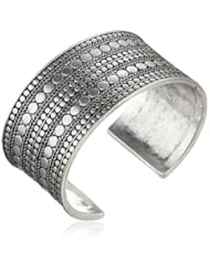 Lucky Brand "Jan14 Lotus Caseline" Tribal Metal Cuff Bracelet