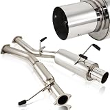 1989 - 1994 Nissan 240SX S13 Stainless Steel Catback System by RS Type