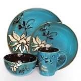 American Atelier Mirabel Blue 16-Piece Dinnerware Set