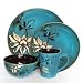American Atelier Mirabel Blue 16-Piece Dinnerware Set
