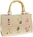 Tianni Beaded Beach Scenes Tote,Sand,one size