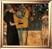 Die Musik Framed Art Poster Print by Gustav Klimt, 31x30